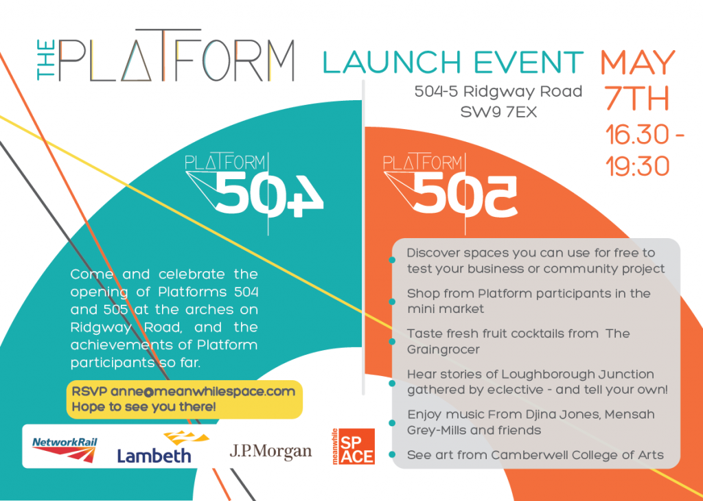 The Platform - arch launch event flyer