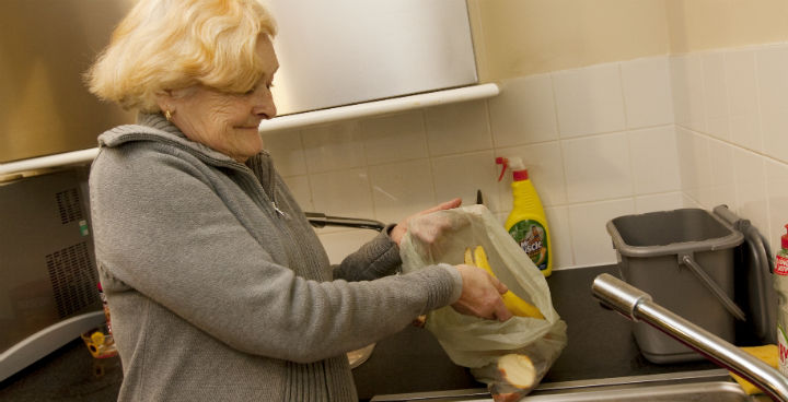 Taking care of food wasre in the home