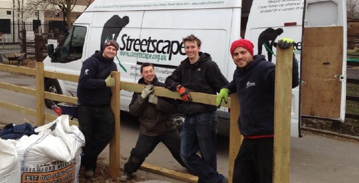 Streetscape team at Stepney City Farm