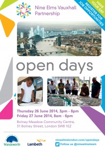 Nine Elms Open Days flyer