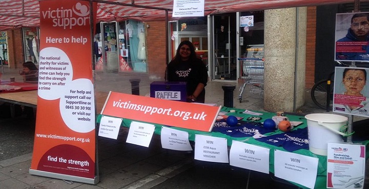 Victim Support fundraising at Brixton Market