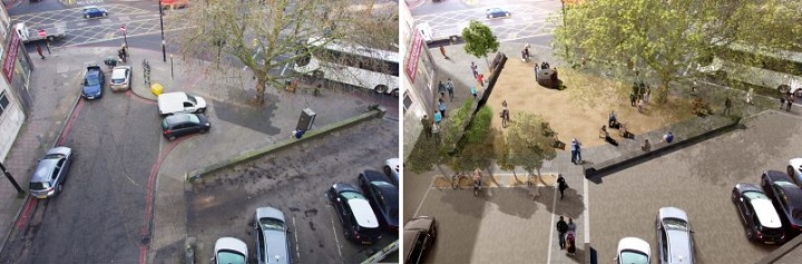 Canterbury Square, before and after