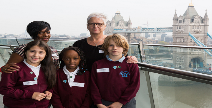 Hitherfield collecting award at City Hall