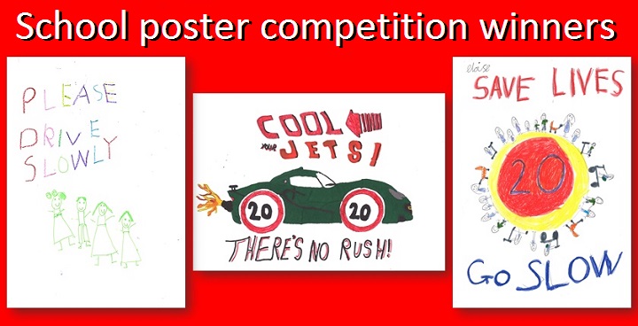 Schools support 20mph speed limit with poster competition