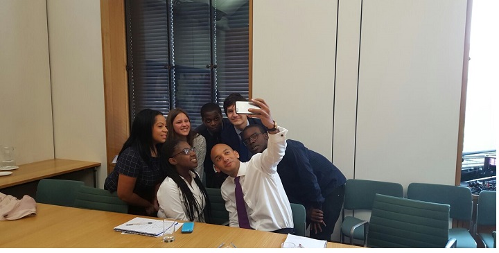 Youth council reps with MP Chukka Ummuna