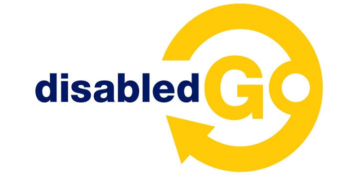 Logo of the international organisation 'disabled go' dedicated to raising awareness of accessibility issues in buildings