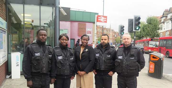 New NSL team with Councillor Jennifer Brathwaite in Streatham