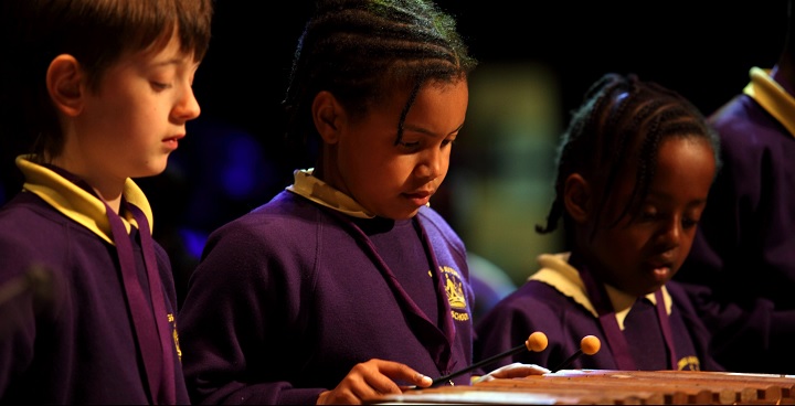 Young performers as part of the Lambeth Music Festival