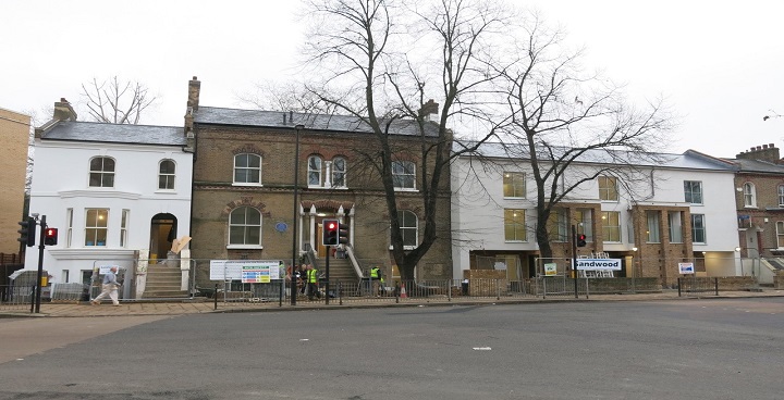 3 houses and 6 flats built to high energy efficiency stanrdards on Akerman Road, North lambeth