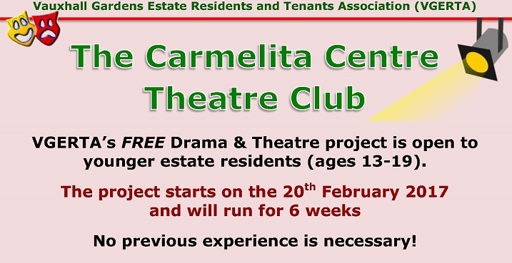 Free drama workshop for teenagers
