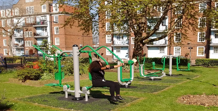 Get fit on Estate outdoor gym equipment