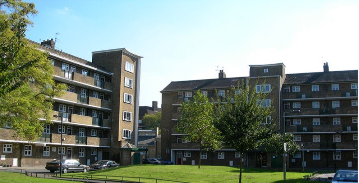 Two blocks in China Walk estate, both 5 stories high.