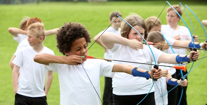 Archery and Volleyball at Clapham Leisure Centre