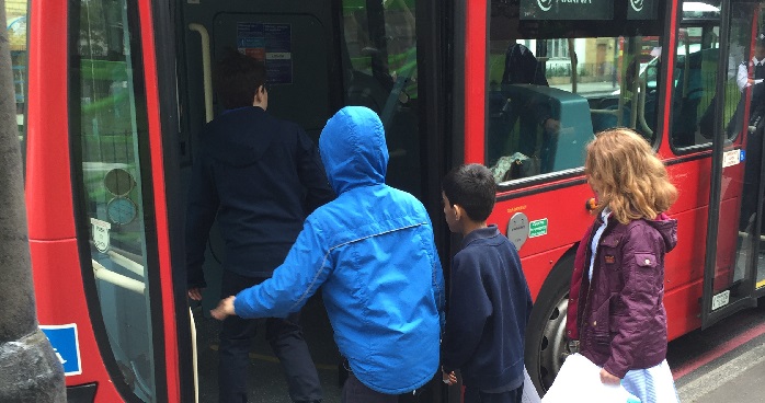 Monthly Bus Days teach children to be more confident using London buses