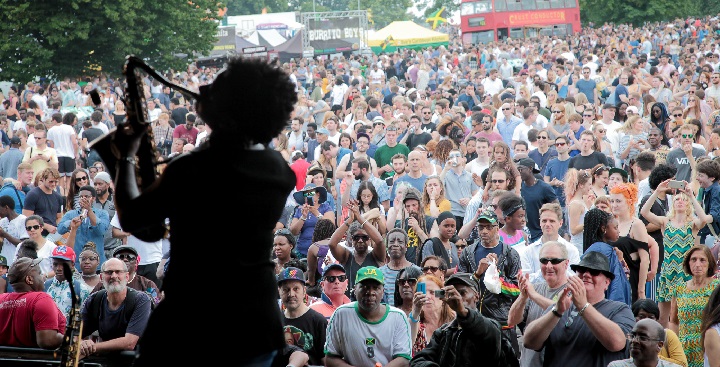 A performer on stage at last year's Lambeth Country Show