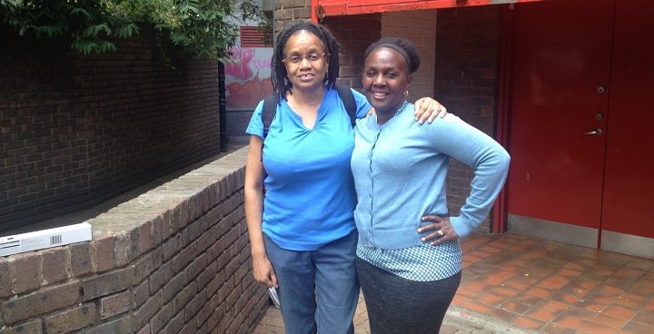 (lefT) Pauellte Smith, Chair Southwyck TRA (right) Dorren Mason, Lambeth Council Resident participation officer