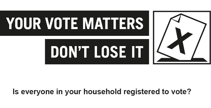 Is everyone in your household registered to vote?