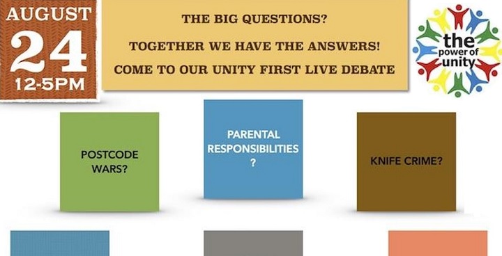 The Big Questions Together we have the answers come to our unity First Live Debate 24 Aug 12-5pm Pop Brixton