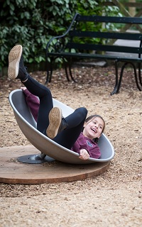 A rolling bowl, example of play equipment to be installed at Streatham common