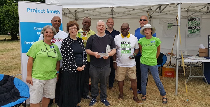 Project Smith at Lambeth Country Show 2017 with other active citizens including Crystal Palace Transition Town and Street Champions