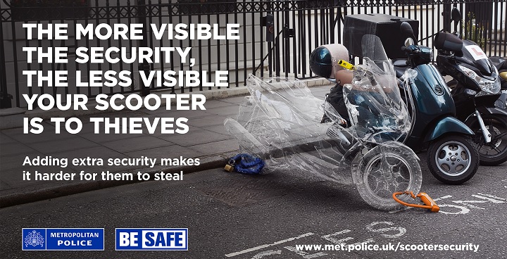The More Visible the Security, the Less Visible your Scooter is to Thieves