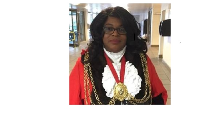 Cllr Marcia Cameron, Mayor of Lambeth, Oct 2017, in formal robes