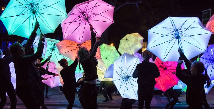 Cirque Bijou Umbrella Project 1, Courtesy of Gravity Fields