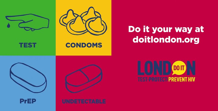 Test, condoms, PrEP, Undectable: Do it your way at doitlondon.org
