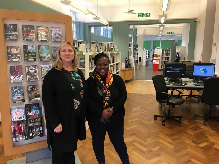 Emily and Margaret from the Upper Norwood Library Trust