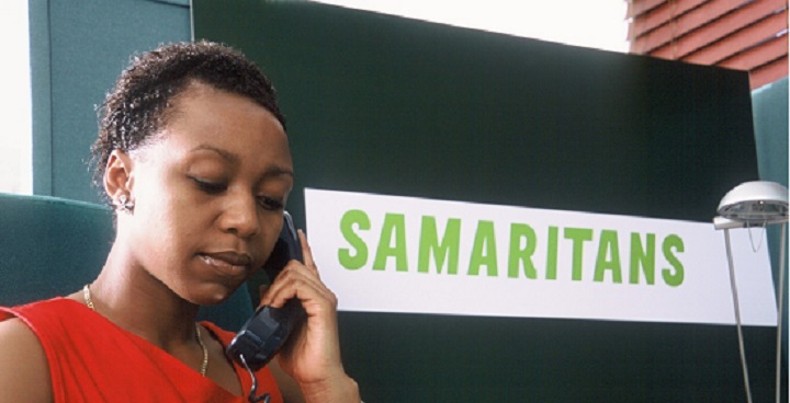Samaritans call operator on phone