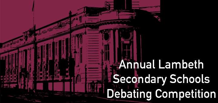 Lambeth school debating competition 2018