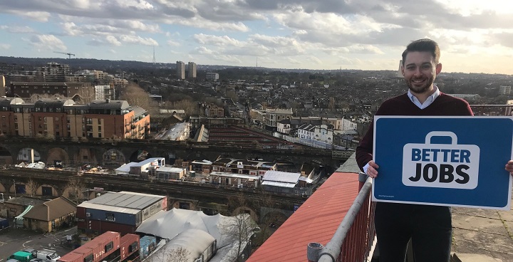 Cllr Matthew Bennett on top of International House