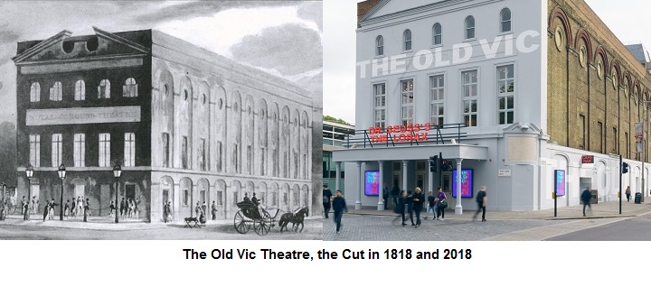 Picture of outside of the old vic theatre in waterloo