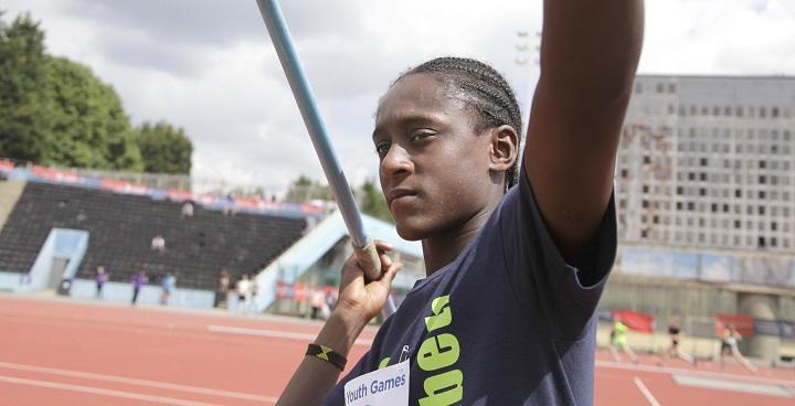 Javelin thrower representing Lambeth in one of more than 30 sports