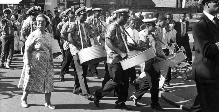 Steel band at Lambeth Festival, 1961