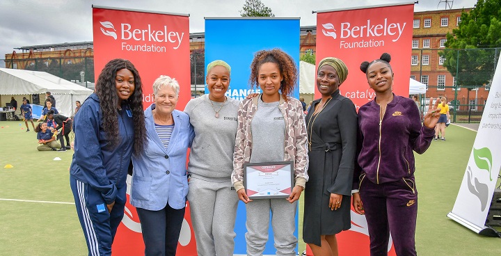 Street Elite graduates with Cllrs. Brathwaite & Edbrooke & rapper Nadia Rose.