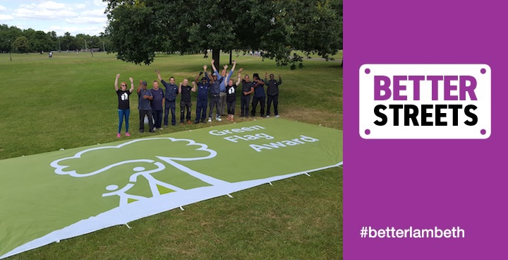 Flying the Flag: fifteen of Lambeth’s open spaces now recognised as some of the UK’s best