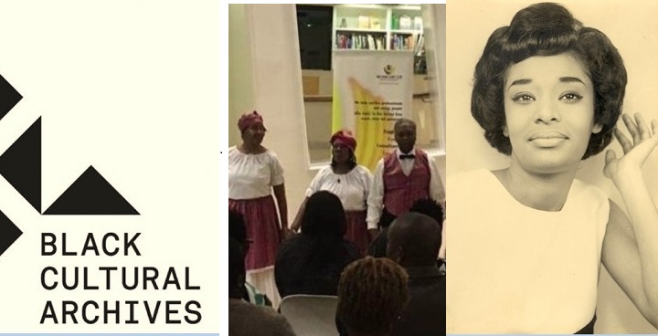 Black History Month wek 4 22-28 October Left to right: Black Cultural Archives logo; 'common ties' celebration; 60s photo for Black Hair Day celebration