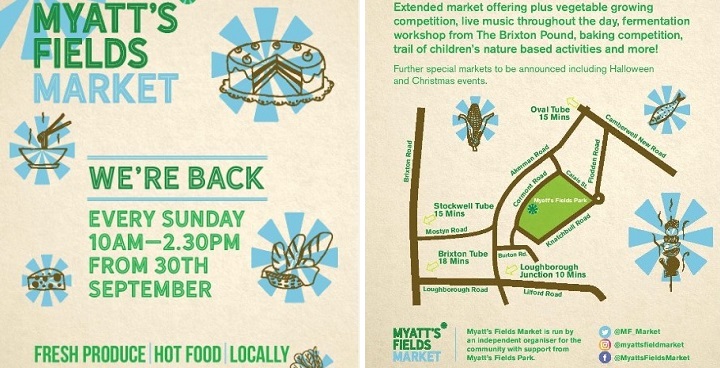 Celebrating the Lambeth Harvest and the return of Myatt’s Fields Market