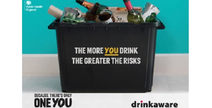 The More You drink, the greater the risks- Drinkaware drink free days campaign october 2018