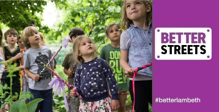 Prinmary school children learning about gardening at Brockwell Park Greenhouses