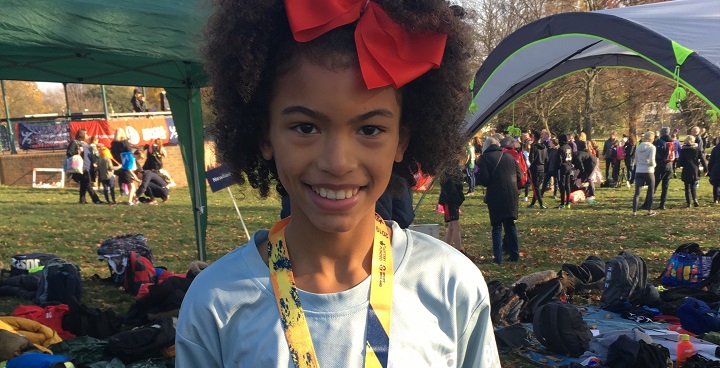 Team Lambeth cross-country runner Lily came first out of 165 competitors in the London Youth Games.