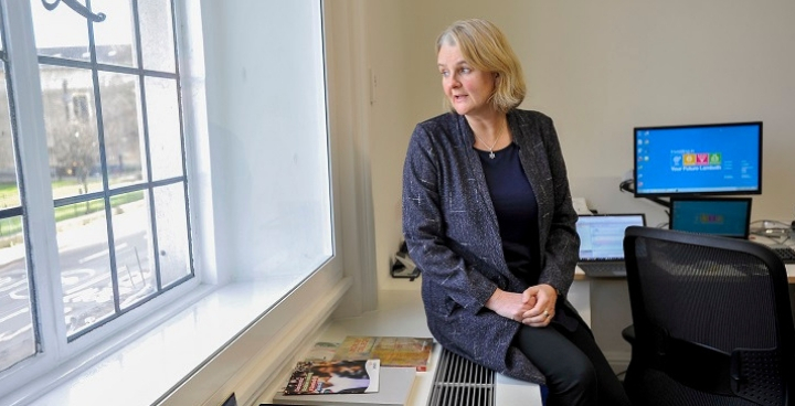 Cllr Lib Peck, leader of the council, in her office