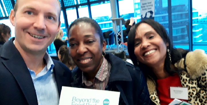 Cllr Davie & Public Health Team collect award at London Food Poverty 'beyond the foodbank' Nov.5