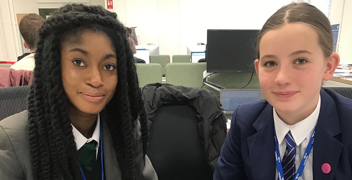 Emmanuella Kwayie & Olivia Boyle joined Lambeth Council for the Takeover Challenge which puts young people into real life decision-making jobs.
