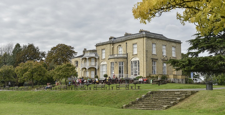 General view of Brockwell Hall mansion, Brockwell Park.