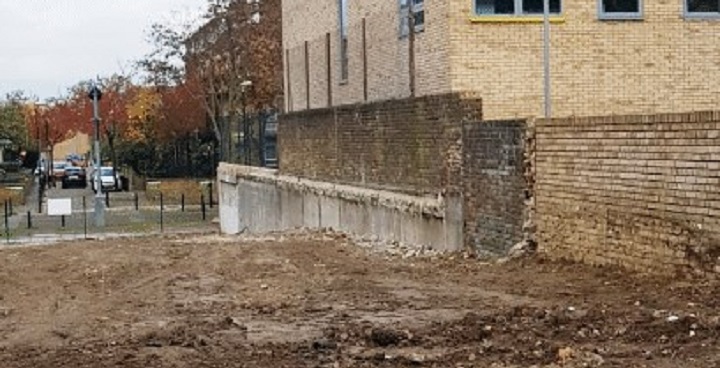 Old Bolier House site after demolition