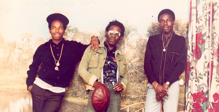 Three young men; portrait photograph by Harry Jacobs, 1982 (c. Harry Jacobs)