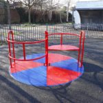 roundabout for wheelchair users in Milkwood Park play area