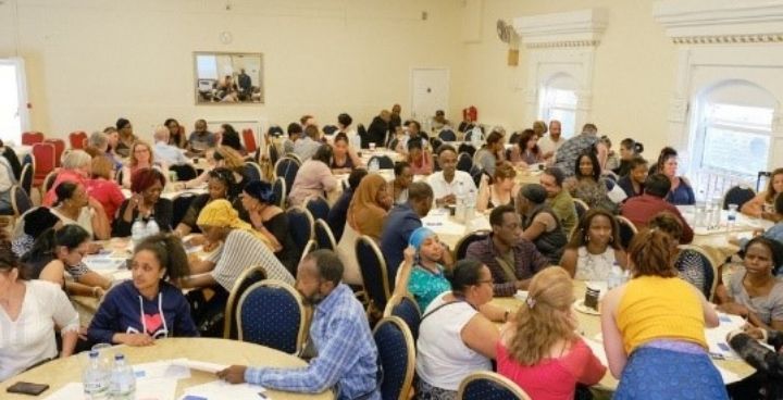 People attending awards ceremony fp